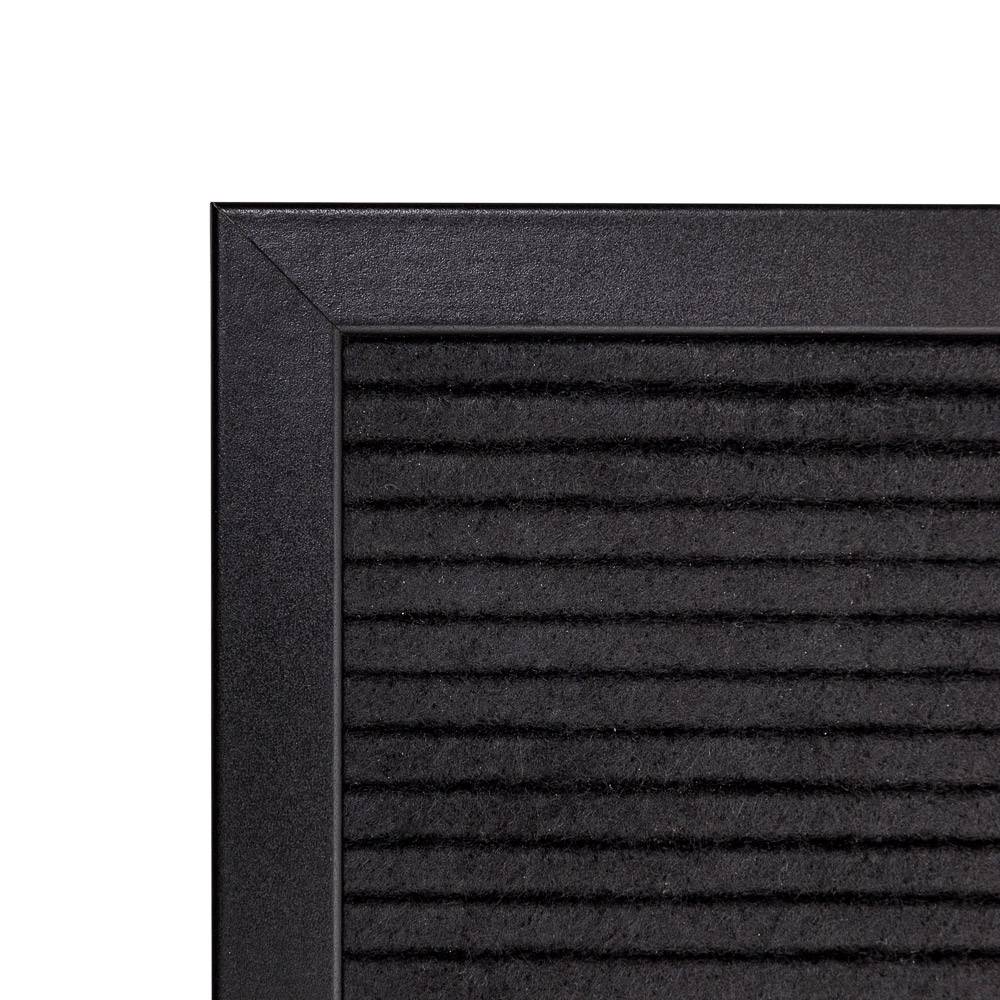 Information letter board with a black wooden frame